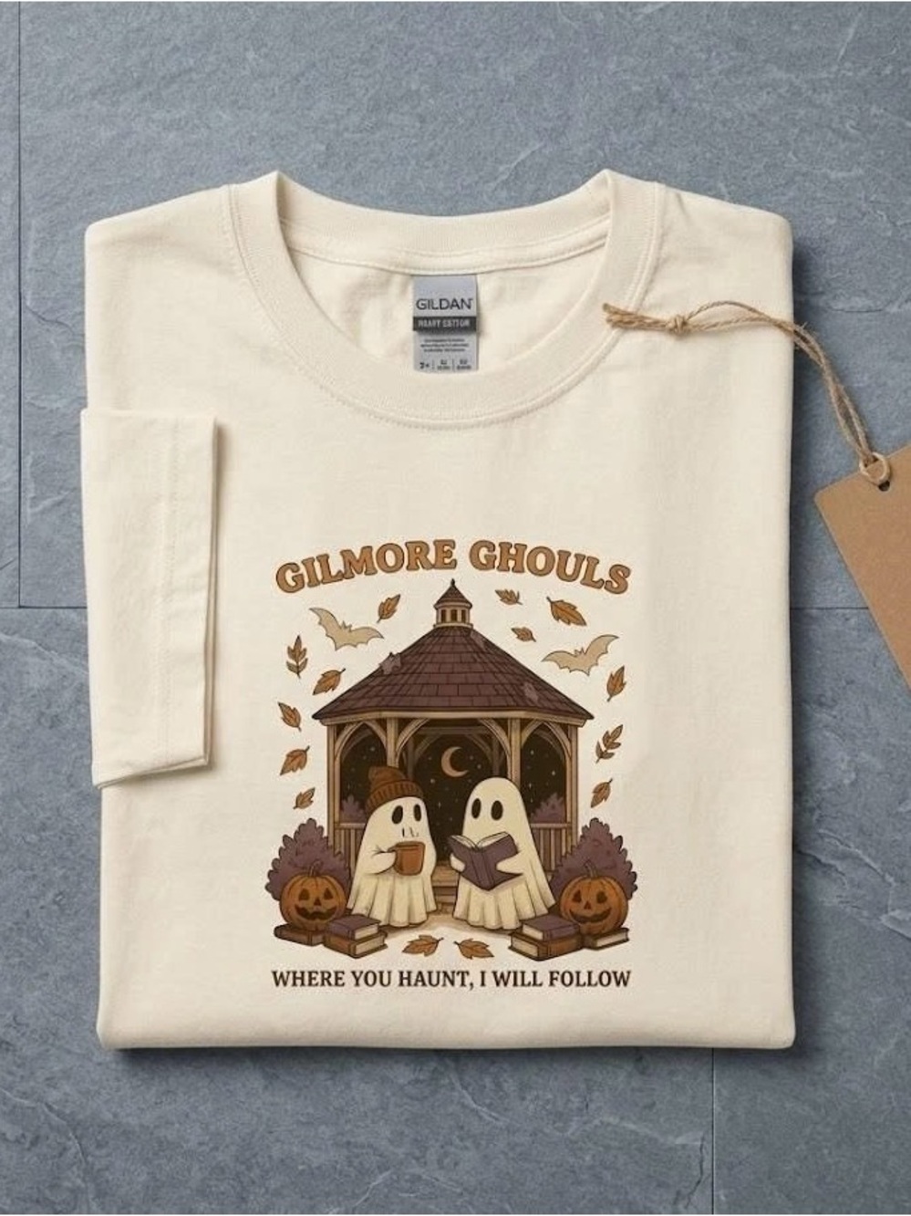 Gilmore Ghouls Halloween Shirt | Retro Stars Hollow Fall Graphic Tee